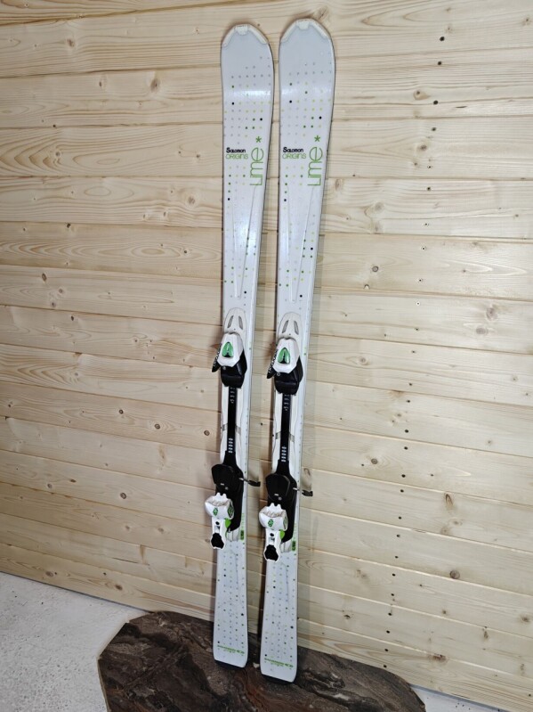 LYŽE SALOMON LIME WHITE 159CM
